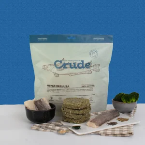 BURGER BARF MERLUZA CON BROCOLI Y ESPINAC 2Kg |Barf Canarias|