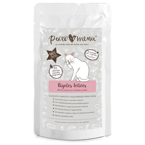 Menú Bigotes Felices BIO (Vacuno) |Barf Canarias| 100gr