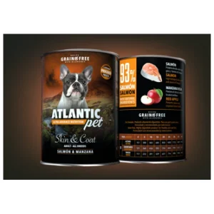 Atlantic pet  salmon y manzana 400gr |Barf Canarias|