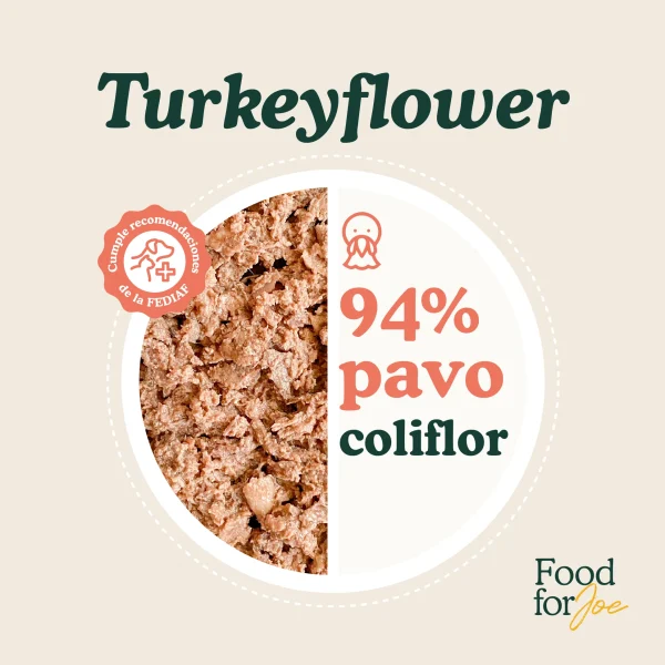 Turkeyflower - menú de pavo para gatos Food For Joe 200g - Imagen 5
