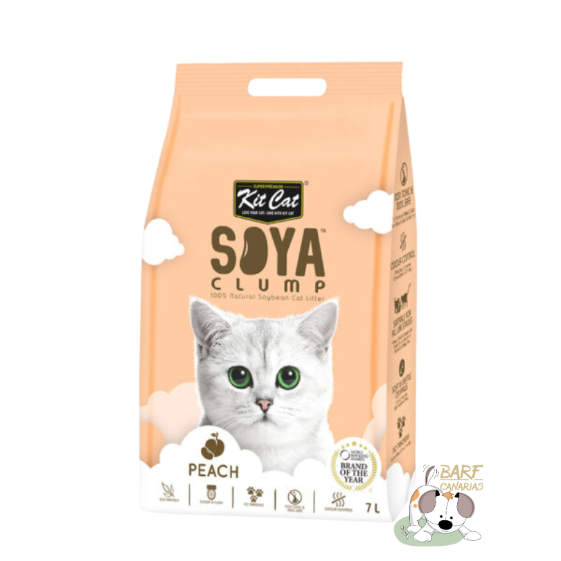 Soya clump melocoton 7L.-Barf Canarias-