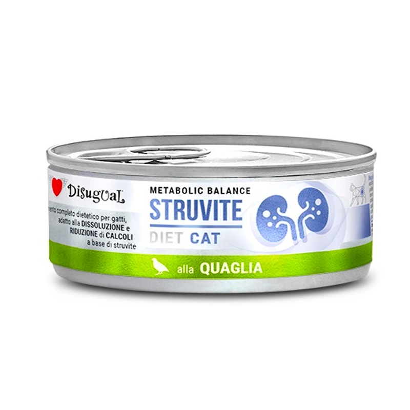 Lata Disugual gato estruvita codorniz 85gr |Barf Canarias|