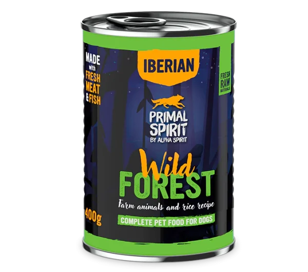 Lata Primal Spirit Cerdo y Pavo 400gr |Barf Canarias|