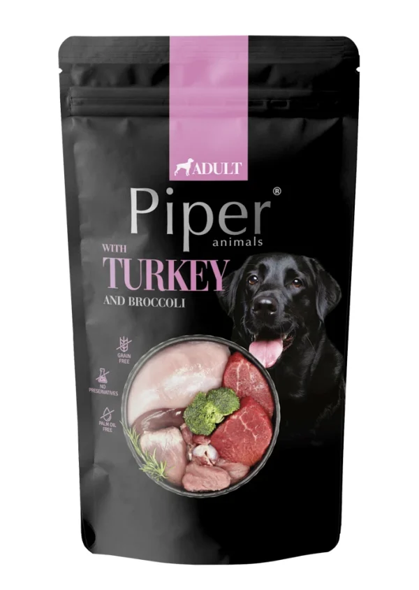 Piper pouch pavo y brocoli 500gr |Barf Canarias|