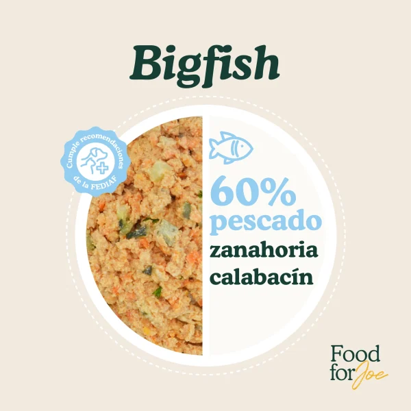 Bigfish - menú de pescado para perros Food For Joe 400 g - Imagen 3