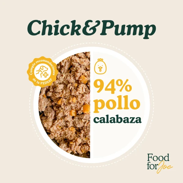 Chick&Pump - menú de pollo para gatos Food For Joe 200g - Imagen 5