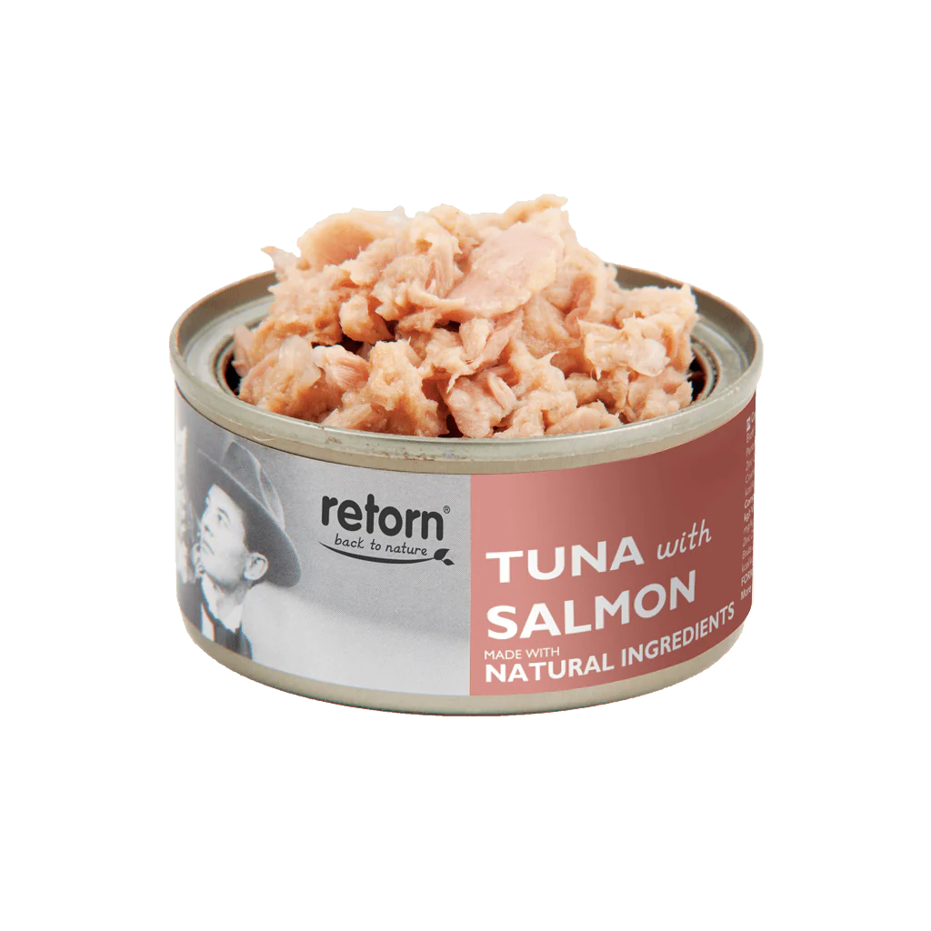 Lata gato retorn atun y salmon 80gr|Barf Canarias|
