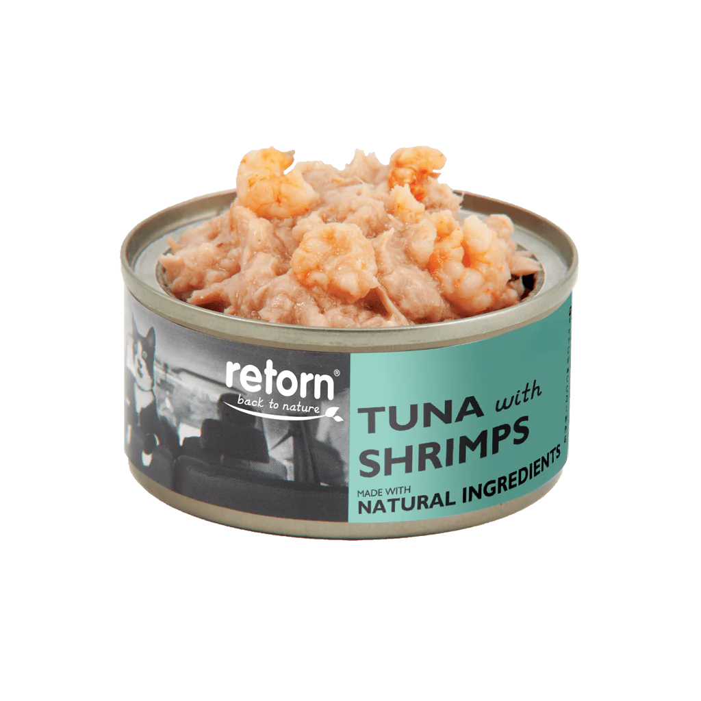 Lata gato retorn atun y gambas 80gr|Barf Canarias|
