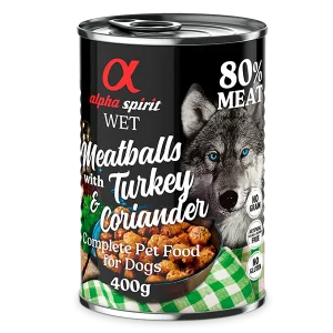 Alfa Spirit Albóndigas de Pavo y Cilantro 400gr |Barf Canarias|