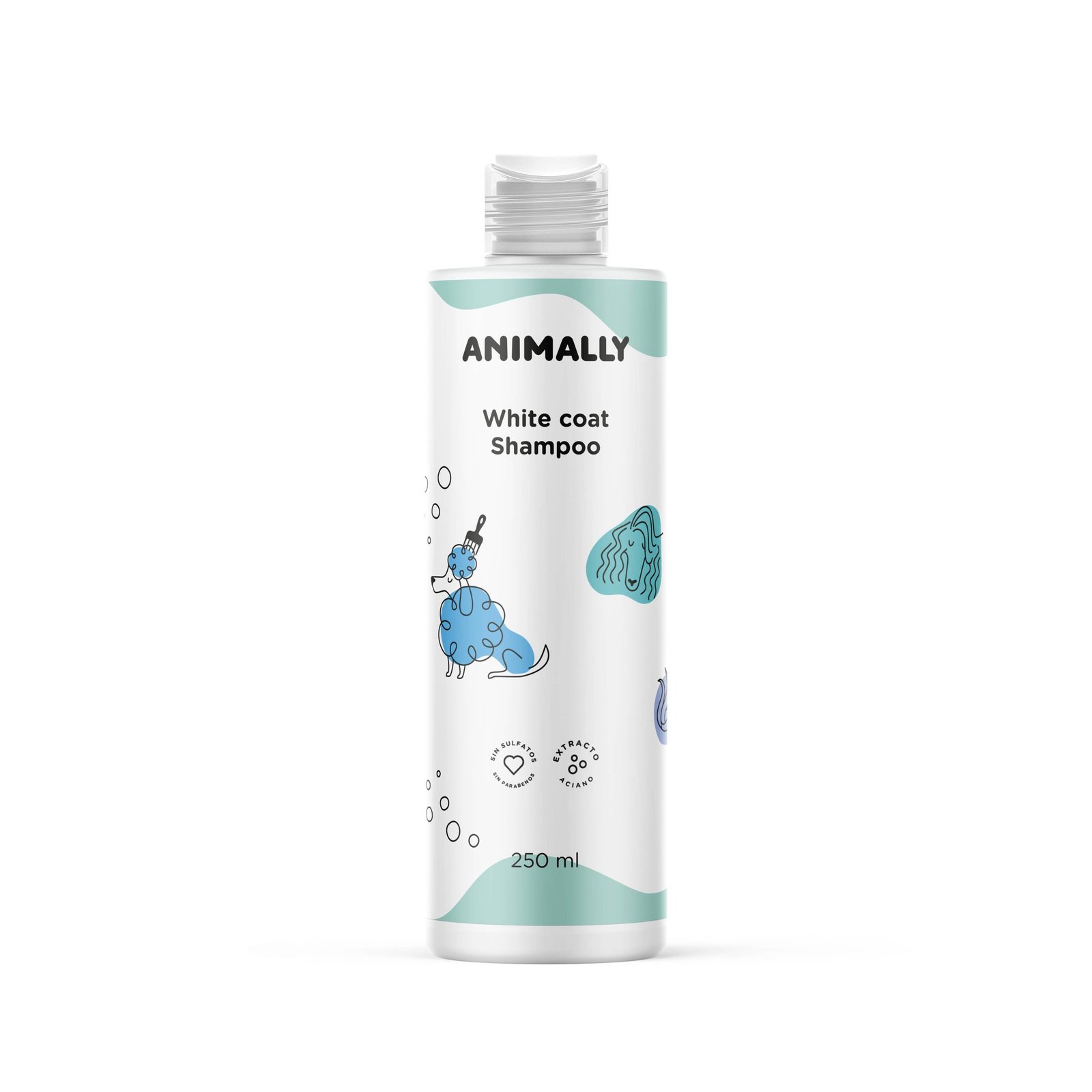 Champu animally potenciador blanco 250ml |Barf Canarias|