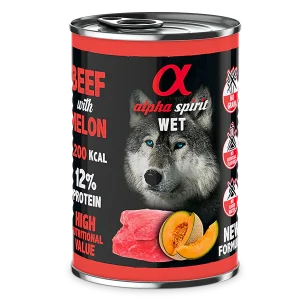 Alfa Spirit Vacuno y melon 400gr |Barf Canarias|