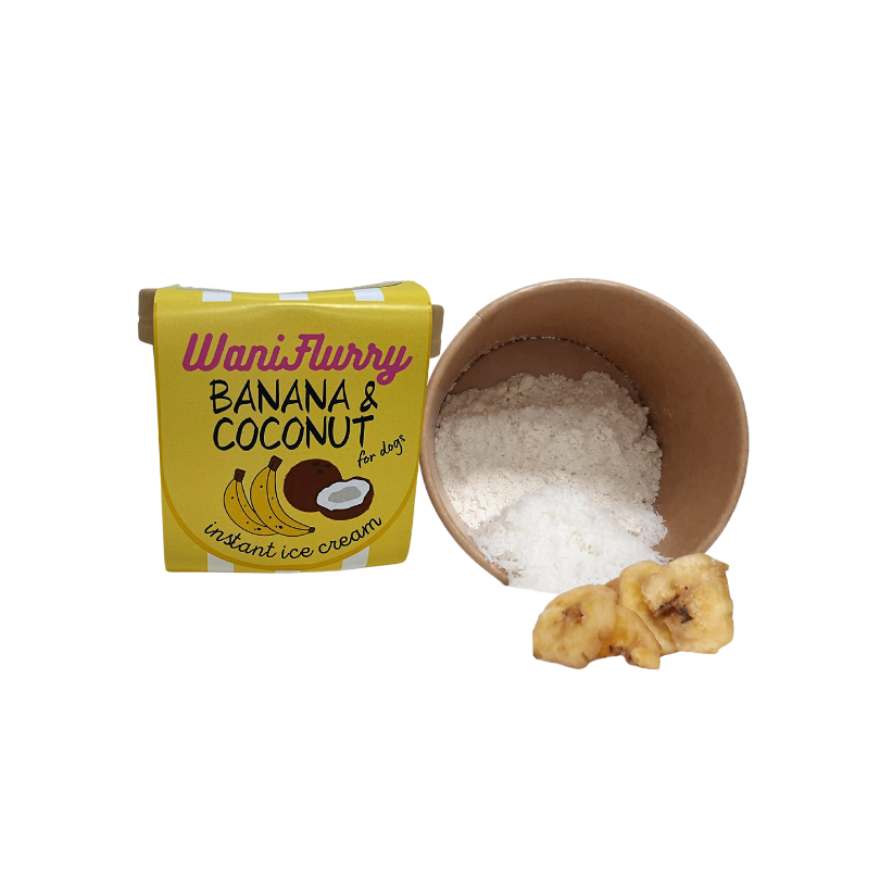 Helado de platano y coco |Barf Canarias| waniyanpi