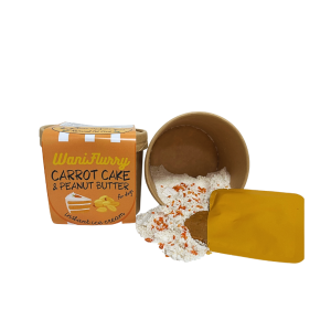 Helado de pastel de zanahoria y crema de cacahute |Barf Canarias| waniyanpi