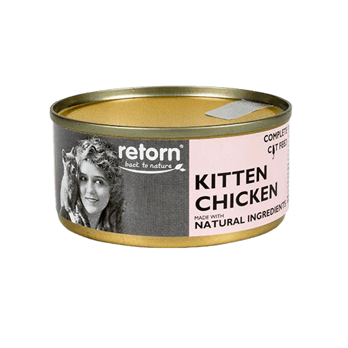 Lata gato retorn kitten pollo 80gr|Barf Canarias|