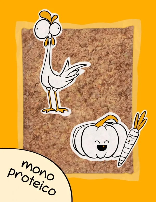 Pollo cocinado Guau and cat |Barf canarias| 500gr