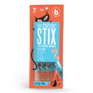 STIX Cream gatos Salmon 6x15Gr