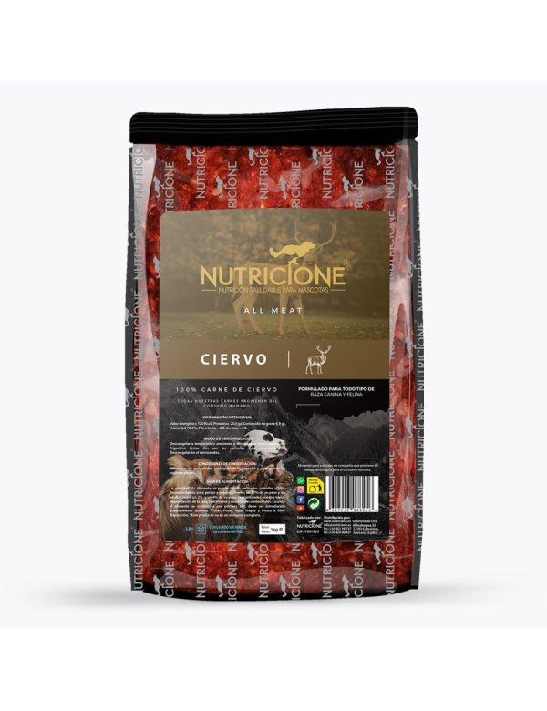 Nutricione todo carne Ciervo 1Kg |Barf Canarias|