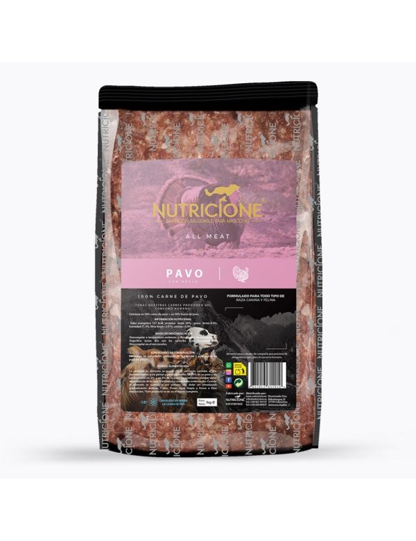 Nutricione todo carne Pavo 1Kg |Barf Canarias|