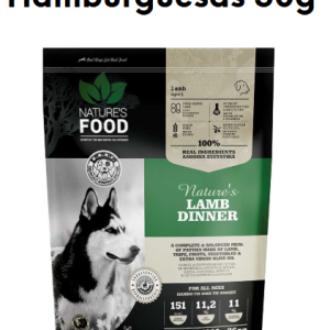 Menu cordero 1Kg Natures foods. hamburguesas