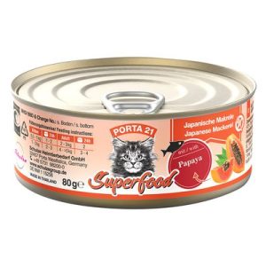 lata caballa y papaya porta 21, gato80gr