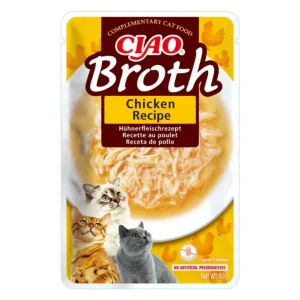 Ciao Broth Caldo de Pollo para Gatos – Hidratación Natural y Sabor Irresistible