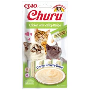 Churu pollo y vieira 4x14gr |Barf Canarias| gatos