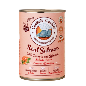 Lata Real salmon Cookas cookies 400gr |Barf Canarias|